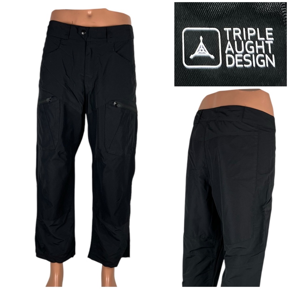 Triple Aught Design TAD Mens 34 X 27 (actual) Pants Black Made In USA Nylon